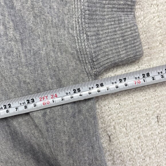 Bartolini Oversized Relaxed Knit Top Merino Wool Blend Made in Italy Size L Grey - Picture 9 of 13